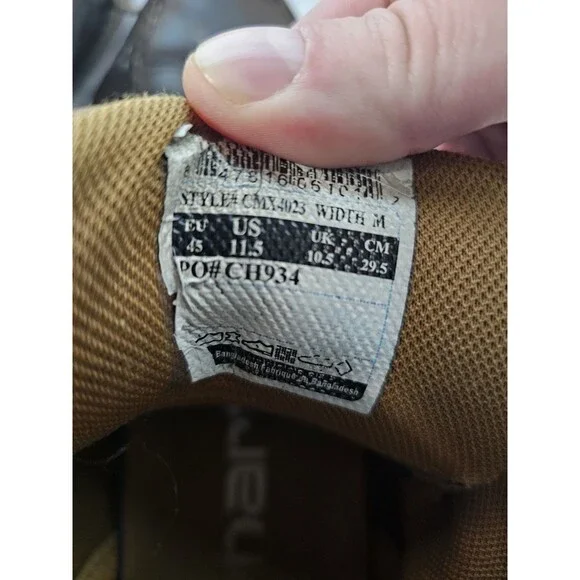 Carhartt Boots Moc Toe Chukka Wedge Brown Leather Work Mens 11.5 Rugged Classic - Picture 10 of 11